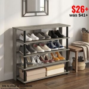 5 Tier Wide Shoe Rack