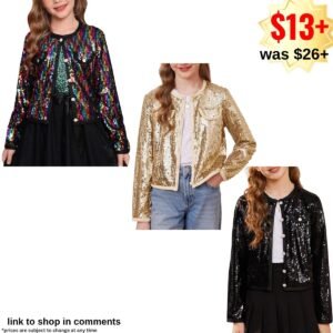 Girls Sequin Jackets