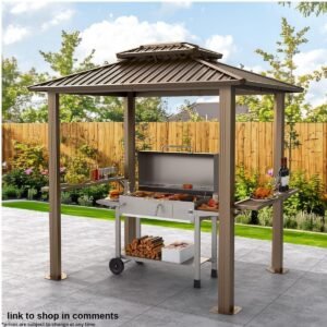 6x8 Hardtop Grill Gazebo