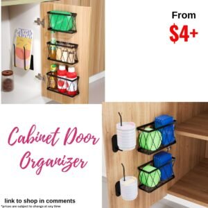Cabinet door organizer
