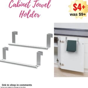 Over The Cabinet Towel Bar Holders
