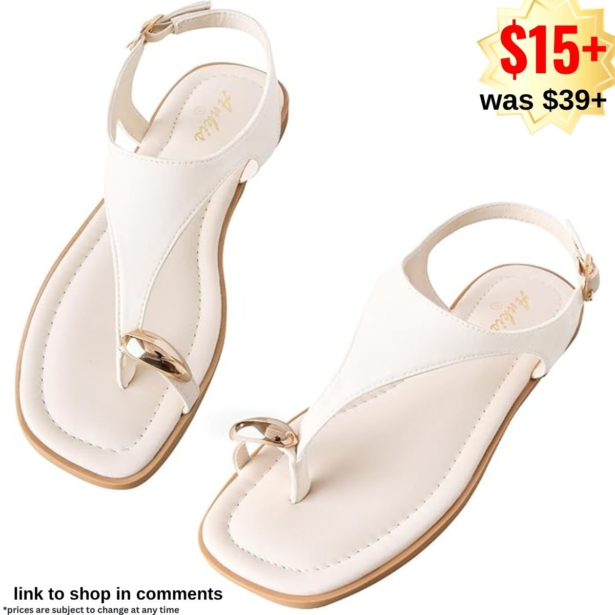 Womens Toe Ring Thong Sandals