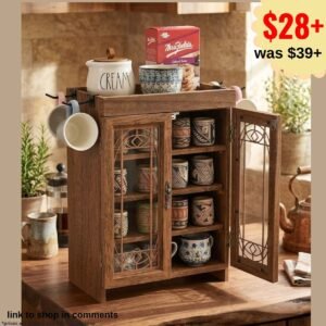 Wooden Countertop Storage Cabinet