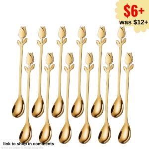 12-Pcs Mini Desert Spoons