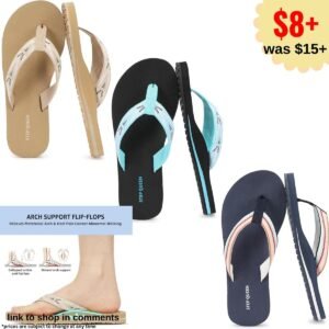 Womens Arch Support Flip Flops