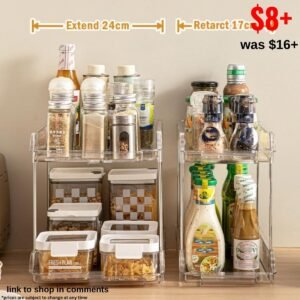 2-Tier kitchen Counter Organization