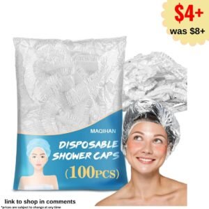 100 Disposable Shower Caps