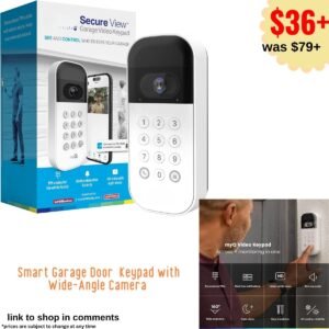 Smart Garage Door Video Keypad with Wide-Angle Camera