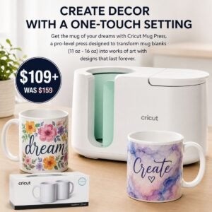 Mug Press + 12 Blank Mugs