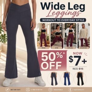 Wide Leg Leggings for Workout
