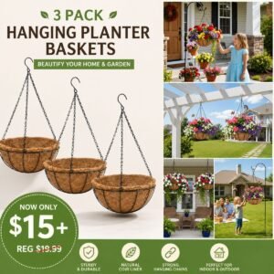 Hanging Planters Basket Set of 3