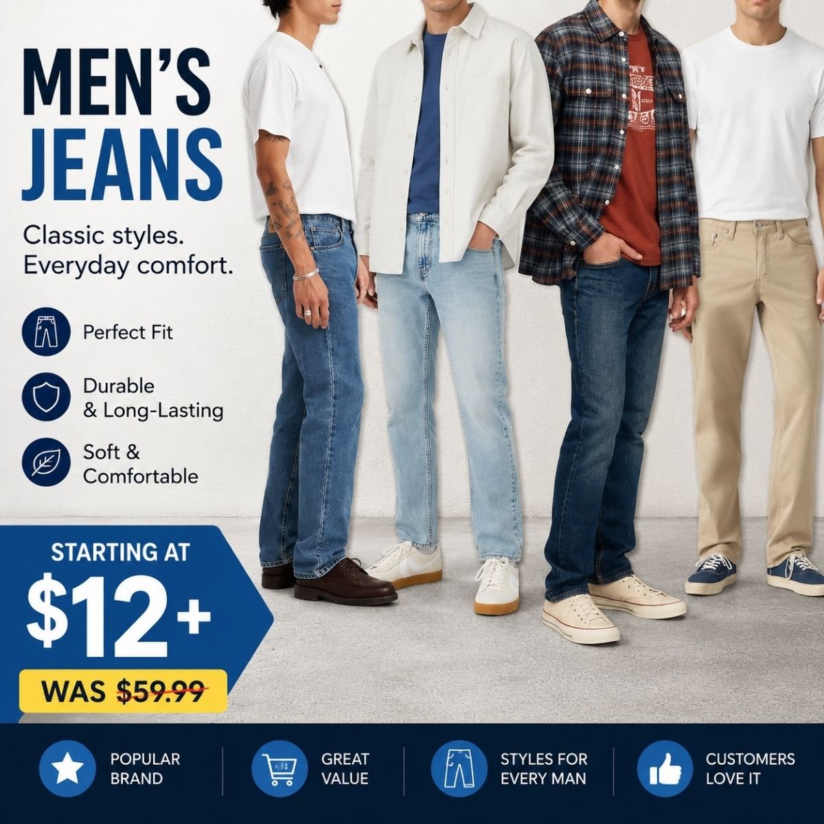 Levis Men's and Womens' Jeans