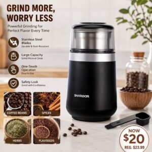 uper Silent Coffee Grinder