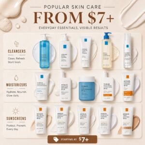 Popular skincare, from $7+