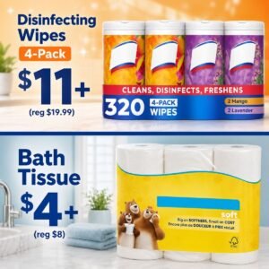 Disinfecting Wipes and  Toilet Paper