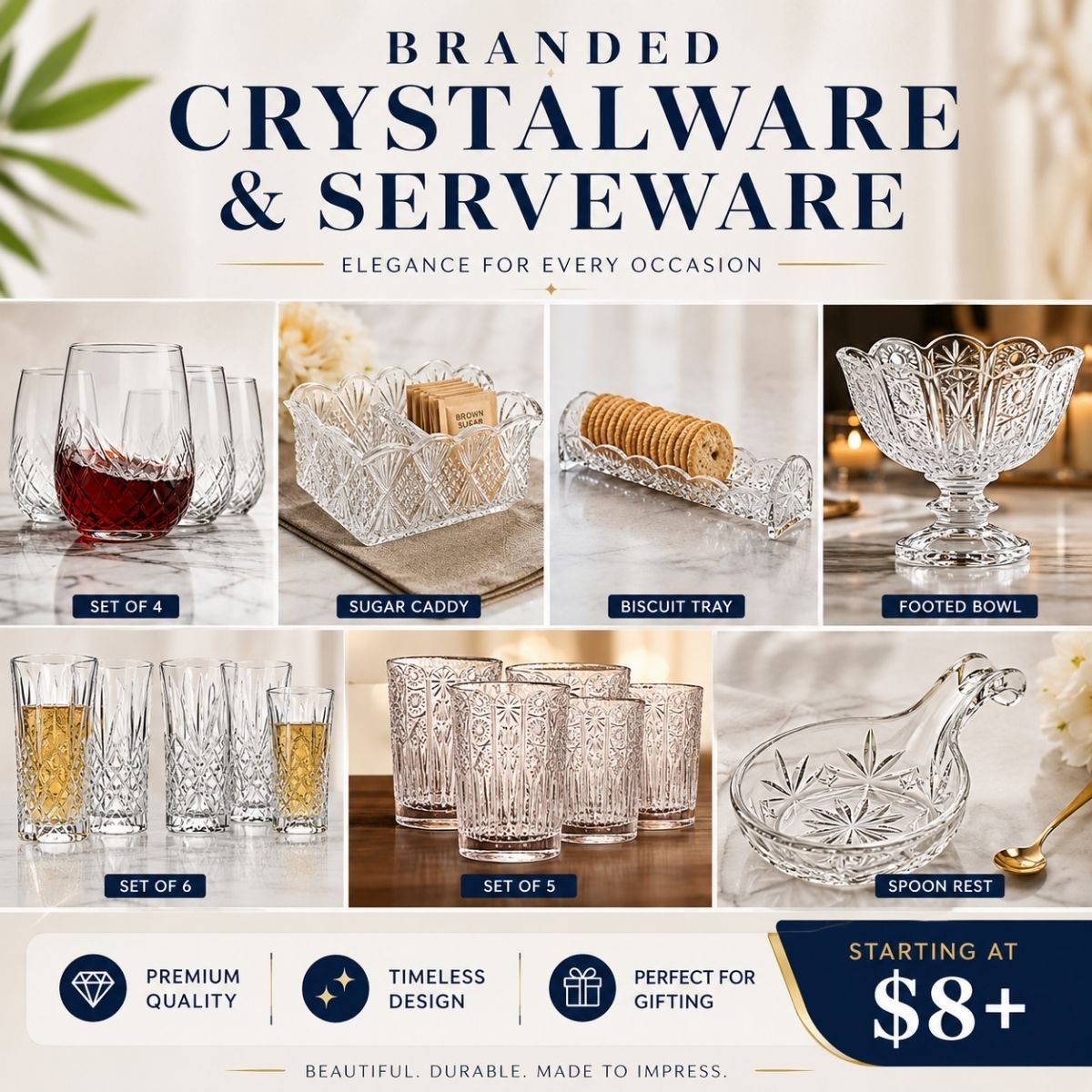 Br@nded crystalware & serveware