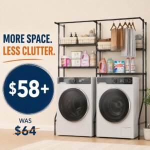 Over Washer and Dryer Storage Shelves