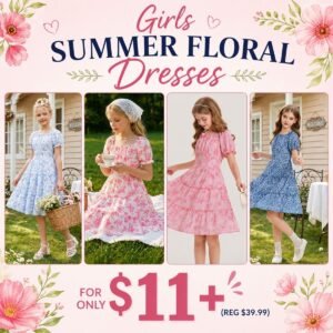 Girls Summer Floral Dresses