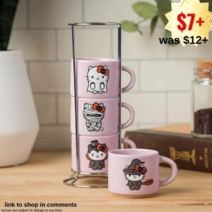 Stackable Ceramic Mug Set