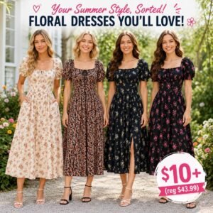Women's Floral Corset Dress