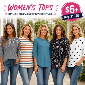 Womens 3/4 Sleeve Tops
