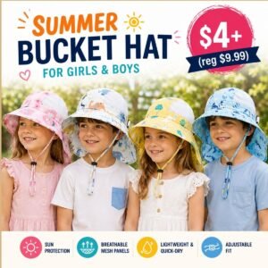 Summer Bucket Hat for Girls Boys