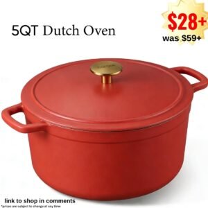 5QT Enameled Cast Iron Dutch Oven