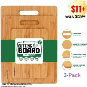 Bamboo Cutting Board Set of 3