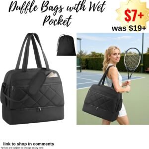 Duffle Bags with Wet Pocket