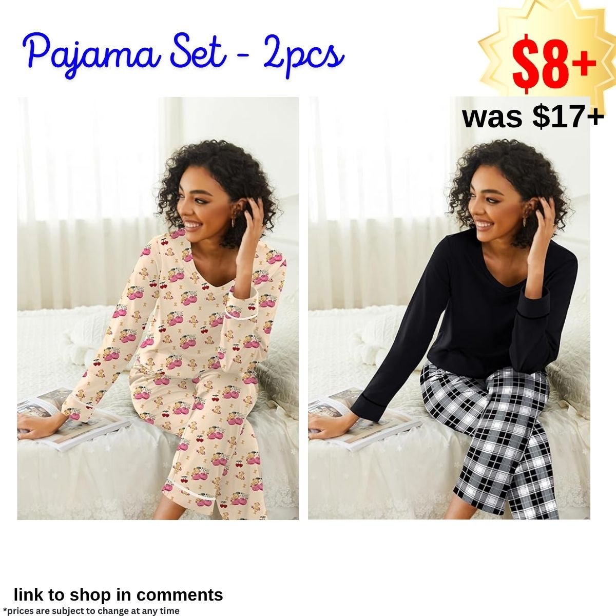 Womens Pajama Sets 2 piece