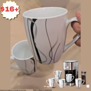 Ceramic Coffee Mugs Set of 6