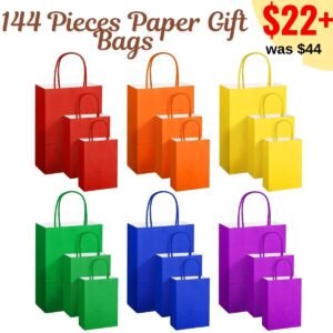 144 Pieces Paper Gift Bags