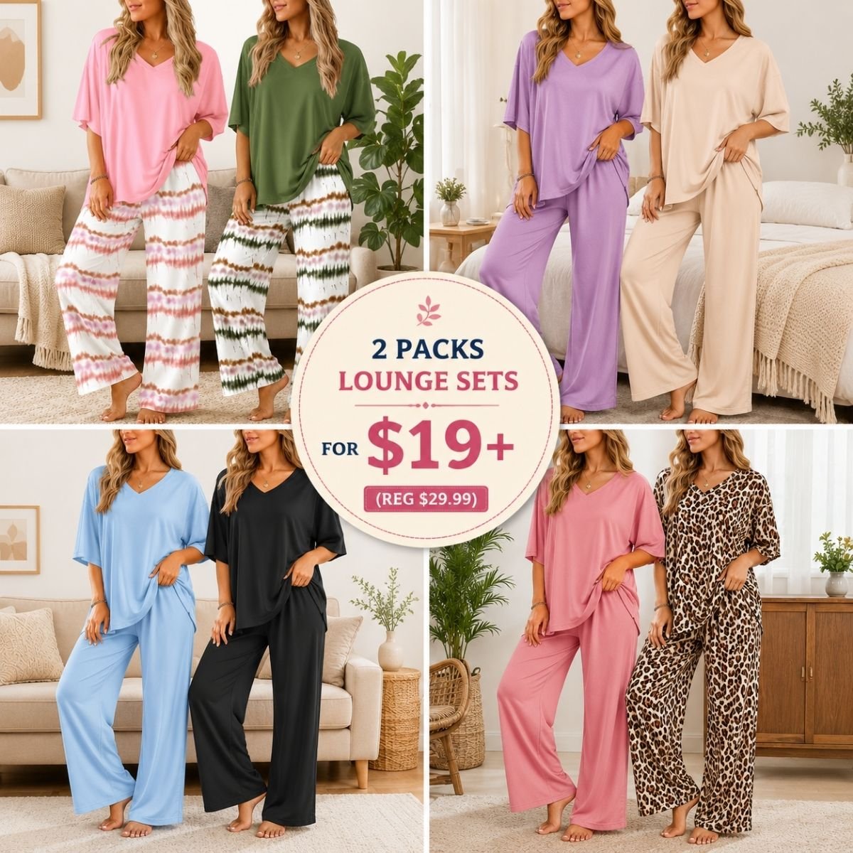 2 Packs Lounge Sets