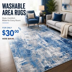 Washable Area Rugs 5'x7'