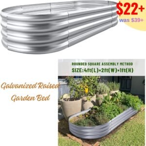 Galvanized Raised Garden Bed
