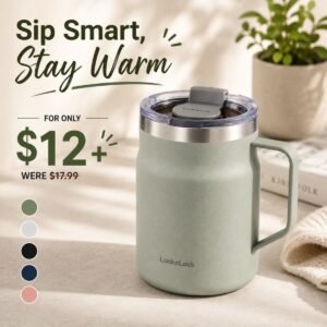 Stainless Steel Metal, Double Wall Insulated, Mug