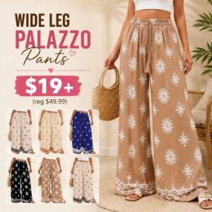 Wide Leg Palazzo Pants