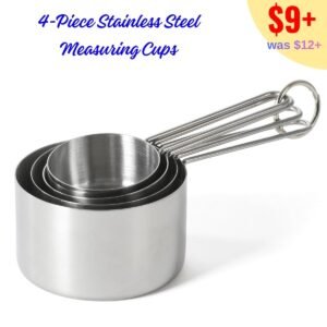 4-Piece Stainless Steel Measuring Cups