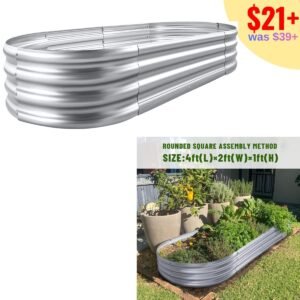 Galvanized Raised Garden Bed