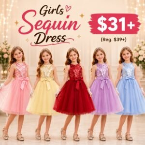 Girls Sequin Dress