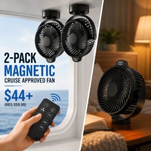 2-Pack Magnetic Cruise Approved Fan