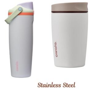 Stainless Steel Water Bottle + Mug