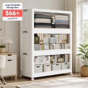 Large Stackable Storage Bins