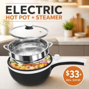Hot Pot Electric with Steamer