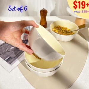 Porcelain Bowls Set of 6