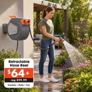Retractable Garden Hose Reel
