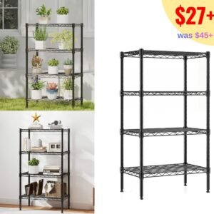 4-Tier Metal Wire Storage Shelves
