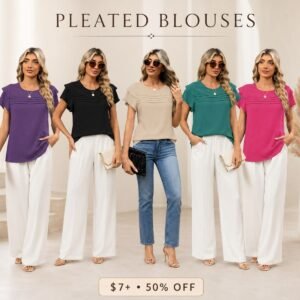 Pleated Blouses
