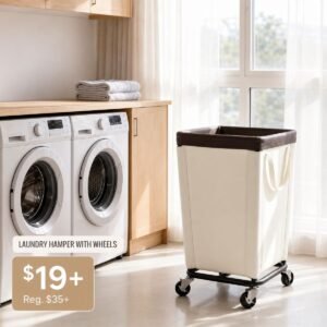 Laundry Hamper with Wheels