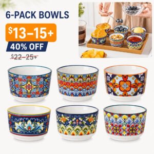 Set of 6 Ceramic Ramekins